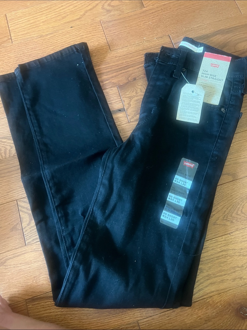 Levi's Black High-Rise Slim Straight Jeans - Women's